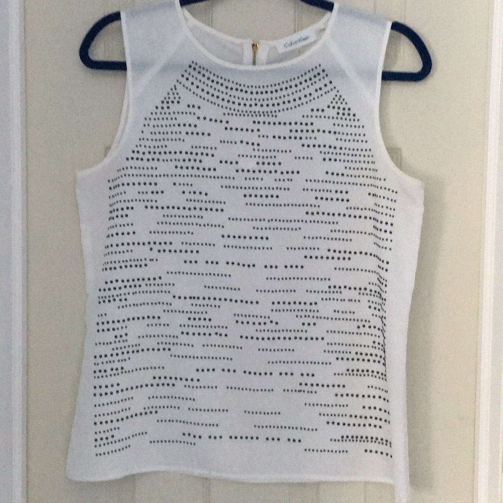 Calvin Klein sleeveless blouse
